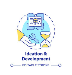 Ideation And Development Multi Color Concept Icon