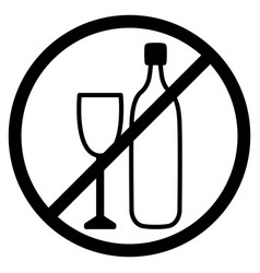 No Alcohol Icon It Is Forbidden To Drink