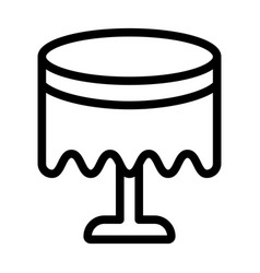 Table Cloth Thick Line Icon