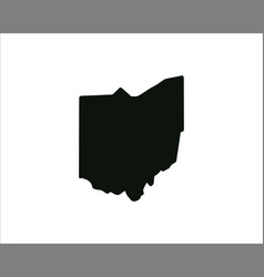 Us State Map Ohio Silhouette Symbol