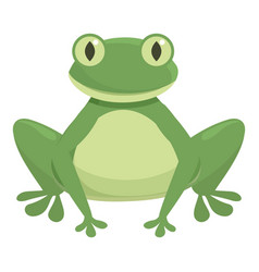 Cute Small Frog Icon Cartoon Animal Jump