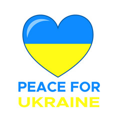 Peace For Ukraine Symbol Flat Design