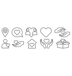 Care And Support Icon Set