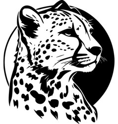 Cheetah Print - Black And White Isolated Icon