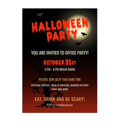 Halloween Office Party Flyer