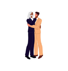 Interracial Homosexual Couple Wedding Gays