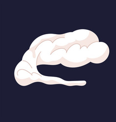 Abstract Steam Cloud Puffs Silhouette Comic Dust