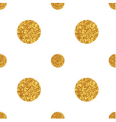 Sparkling Polka Dots Background Gold Pattern