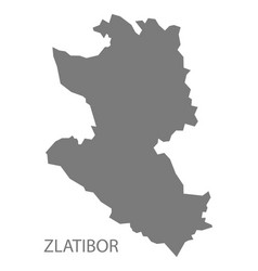 Zlatibor Serbia Map Grey