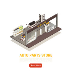 Auto Parts Store Isometric