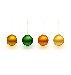 Set Of Isolated Christmas Bauble Ornament For