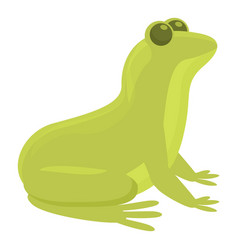 Long Frog Icon Cartoon Animal Jump