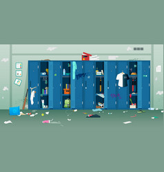 Dirty And Disorganized Lockers