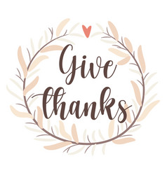 Give Thanks Abstract Foliage Wreath