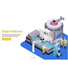 Isometric Glass Production Background