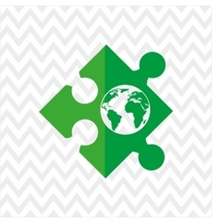 Puzzle pieces isolated icon design Royalty Free Vector Image