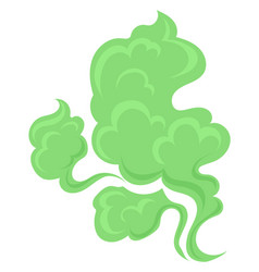 Toxic Cloud Cartoon Green Fart Bad Scent