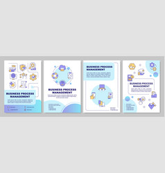 Bpm Management Blue Gradient Brochure Template