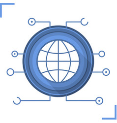 Global Network Communication Icon