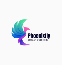 Logo Phoenix Gradient Colorful Style