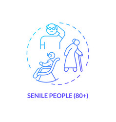 Senile People Concept Icon