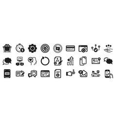 Set Technology Icons Such As Correct Way Loop