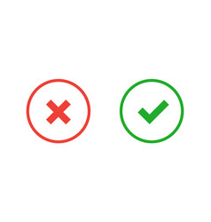 Accept And Decline Button Simple Flat Design