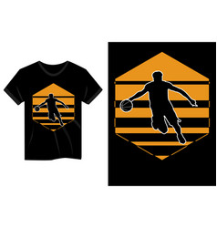 Basketball Player Vintage T Shirt Design