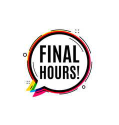 Final Hours Sale Special Offer Price Sign