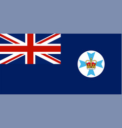 Flag Of Queensland Commonwealth Of Australia