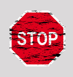 Grunge Stop Sign