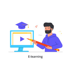 Online Education And E Learning Concept