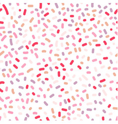 Seamless Pattern With Colorful Confetti On White