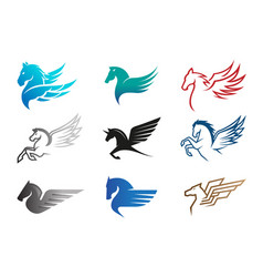 Creative Pegasus Horse Collection Set Logo