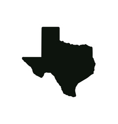 Us State Map Texas Silhouette Symbol