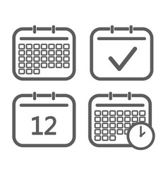 Calendar Icon Set