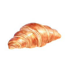 Watercolor Of Croissant