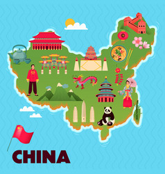 China Map Flat