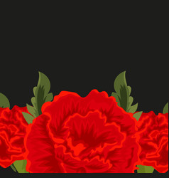 Frame Red Carnation