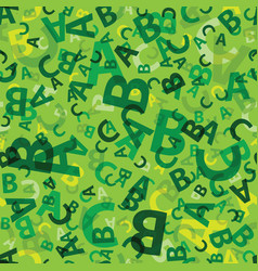 Green Abc Letter Background Seamless