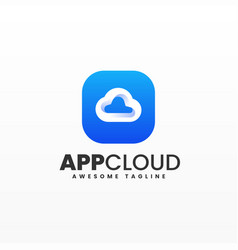 Logo App Cloud Gradient Colorful Style