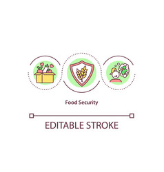 Food Security Concept Icon