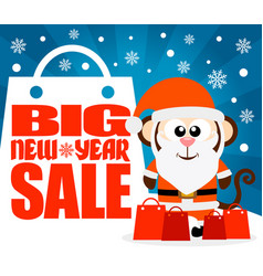 Monkey New Year Big Sale Background