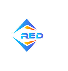 Red Abstract Technology Logo Design On White