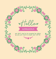 Unique Hello Gorgeous Card Decor