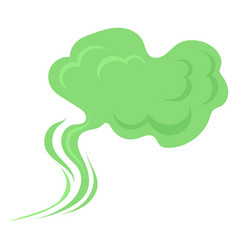 Green Cloud Cartoon Garbage Smell Toxic Scent