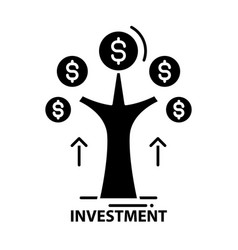 Investment Symbol Icon Black Sign