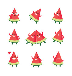 Watermelon Triangle Cartoon Character