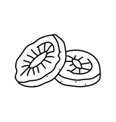 Kiwi Dried Fruit Line Icon