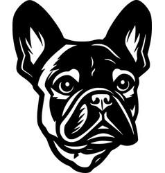 French Bulldog - Black And White Isolated Icon